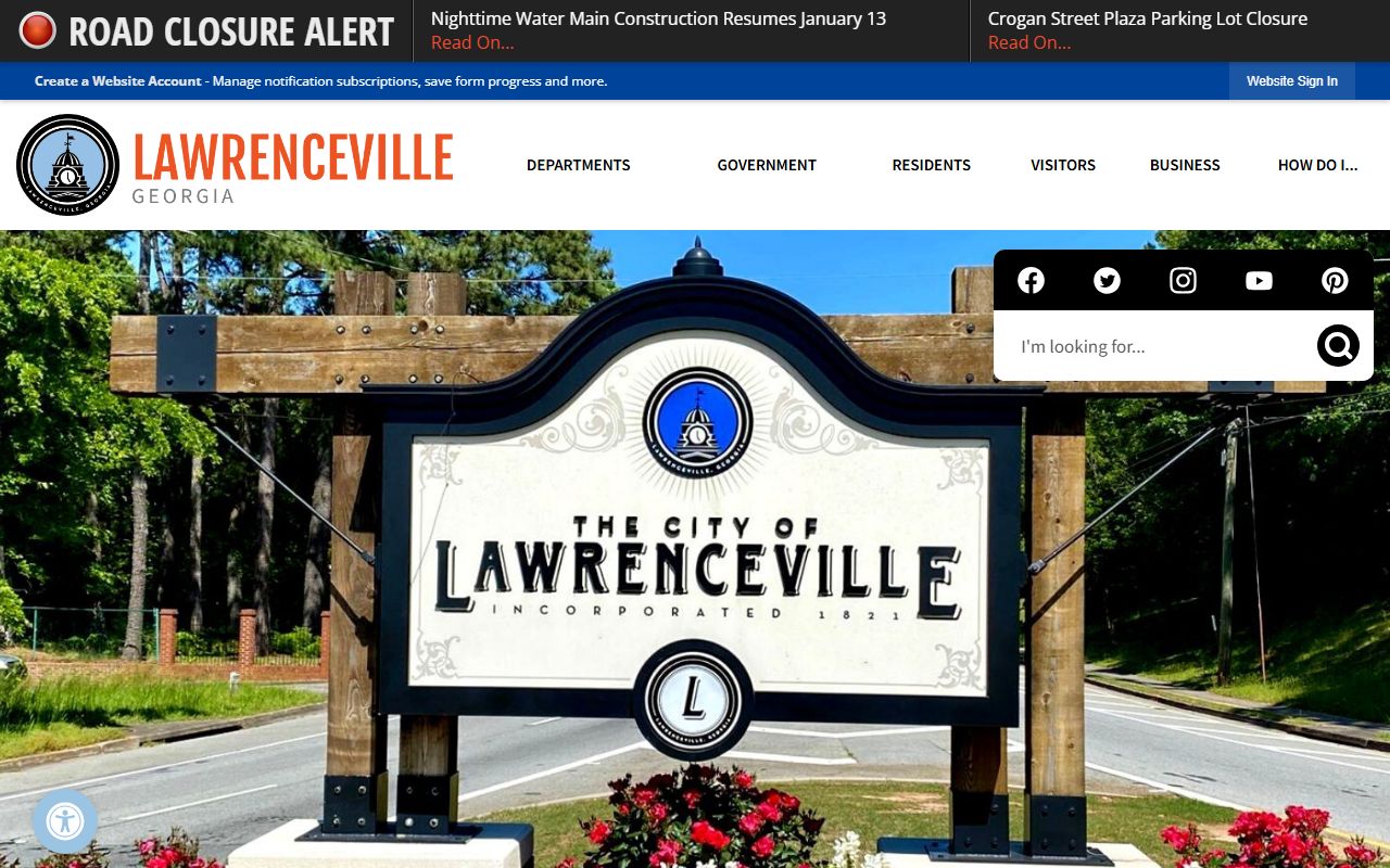Lawrenceville death index city government page