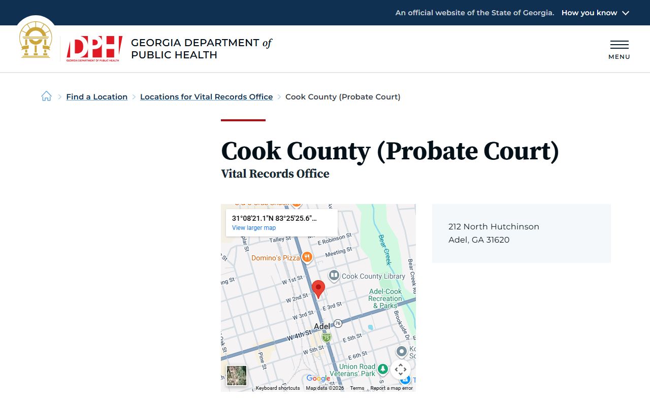 Cook County death index